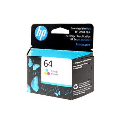 OEM HP 64 (N9J89AN) Inkjet, Color, 165 Yield