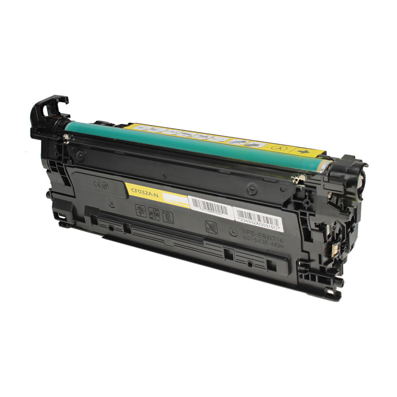 Compatible HP 646A (CF032A) Toner Cartridge, Yellow, 12.5K Yield
