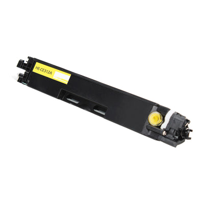 Compatible HP 126A (CE312A) Toner Cartridge, Yellow, 1K Yield