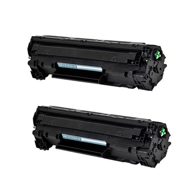 Compatible HP 83A (CF283A) Toner Cartridge, Black, 1.5K Yield, 2 Cartridge Value Pack
