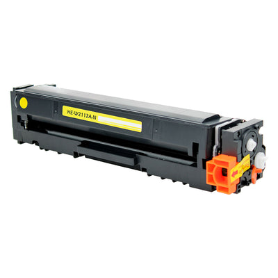 Compatible HP 206A (W2112A) Toner Cartridge, Yellow, 1.25K Yield, (New Chip)