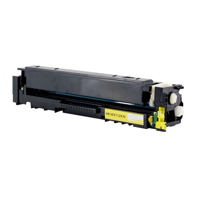 Compatible HP 206X (W2112X) Toner Cartridge, Yellow, 2.45K High Yield, (New Chip)