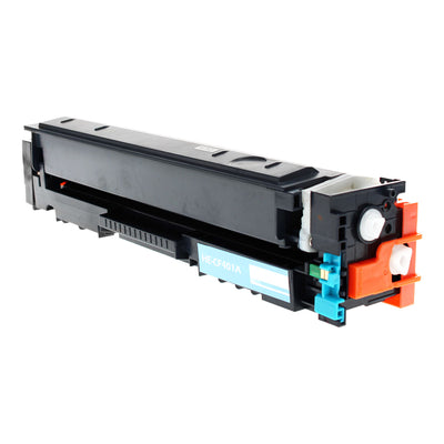 Compatible HP 201A (CF401A) Toner Cartridge, Cyan, 1.4K Yield
