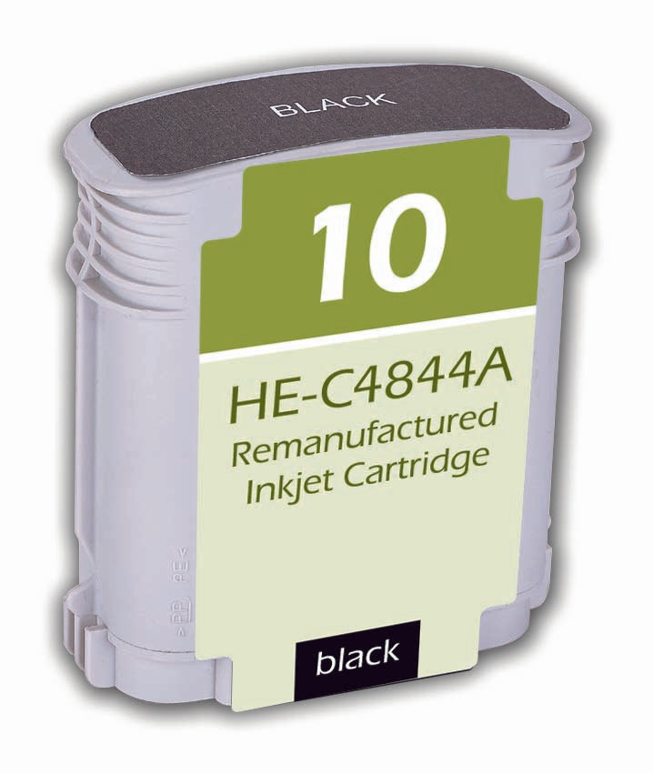 Remanufactured HP 10 (C4844AN) InkJet Cartridge, Black, 28ML