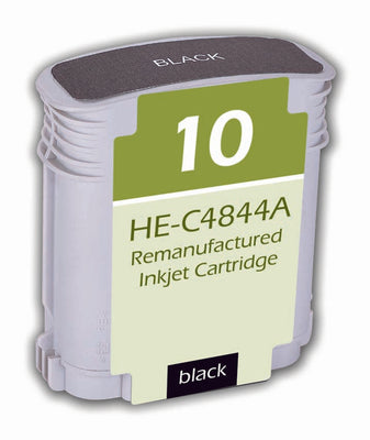 Remanufactured HP 10 (C4844AN) InkJet Cartridge, Black, 28ML