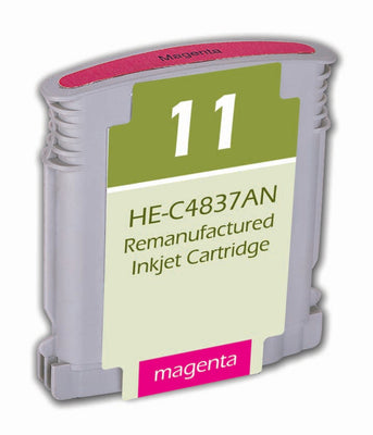 Remanufactured HP 11 (C4837AN) InkJet Cartridge, Magenta, 28ML
