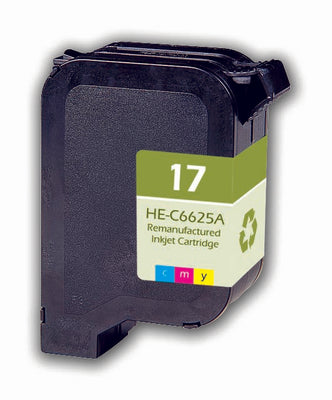 Remanufactured HP 17 (C6625AN) InkJet Cartridge, Tri-Color, 38ML