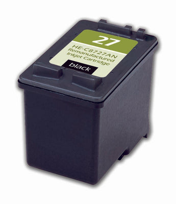 Remanufactured HP 27 (C8727AN) InkJet Cartridge, Black, 285 Yield