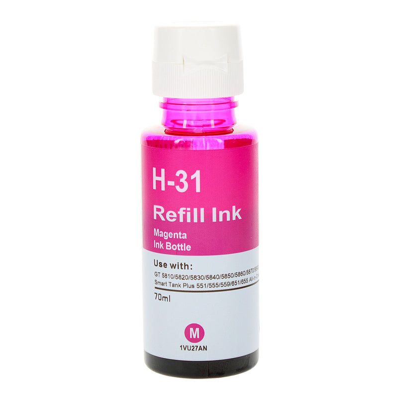 Compatible HP 31 (1VU27AN) Ink Bottle, Magenta, 8000 Yield