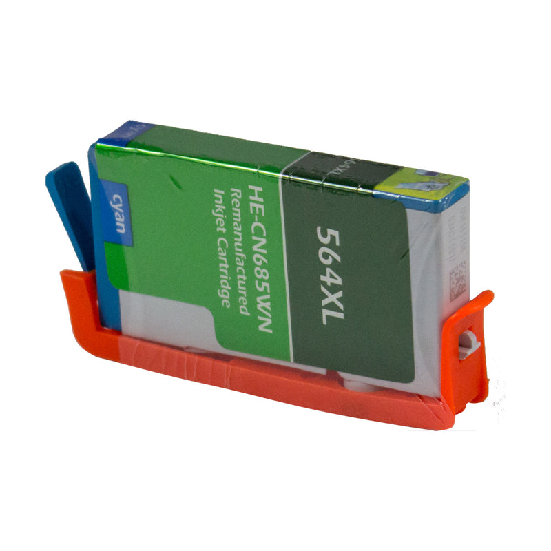 Compatible HP 564XL (CB323WN) InkJet Cartridge, Cyan, 750 High Yield