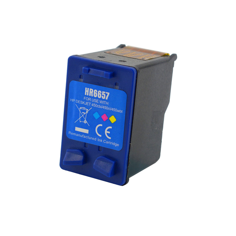 Remanufactured HP 57 (C6657AN) InkJet Cartridge, Tri-Color, 500 Yield