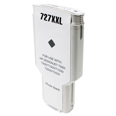 Remanufactured HP 727 (F9J79A) Wide Format, Photo Black, 300ml