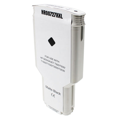 Remanufactured HP 727 (C1Q12A) Wide Format, Matte Black, 300ml