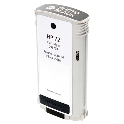 Remanufactured HP 72 (C9370A) Wide Format, Photo Black, 130ml