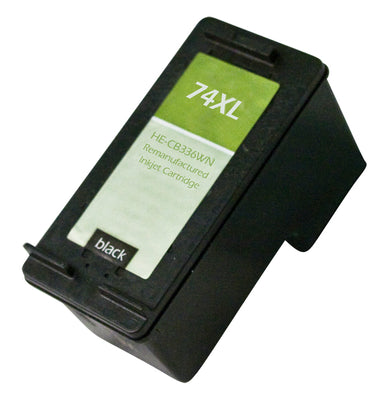 Remanufactured HP 74XL (CB336WN) InkJet Cartridge, Black, 750 High Yield