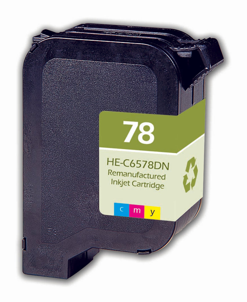 Remanufactured HP 78 (C6578DN) InkJet Cartridge, Color, 560 Yield