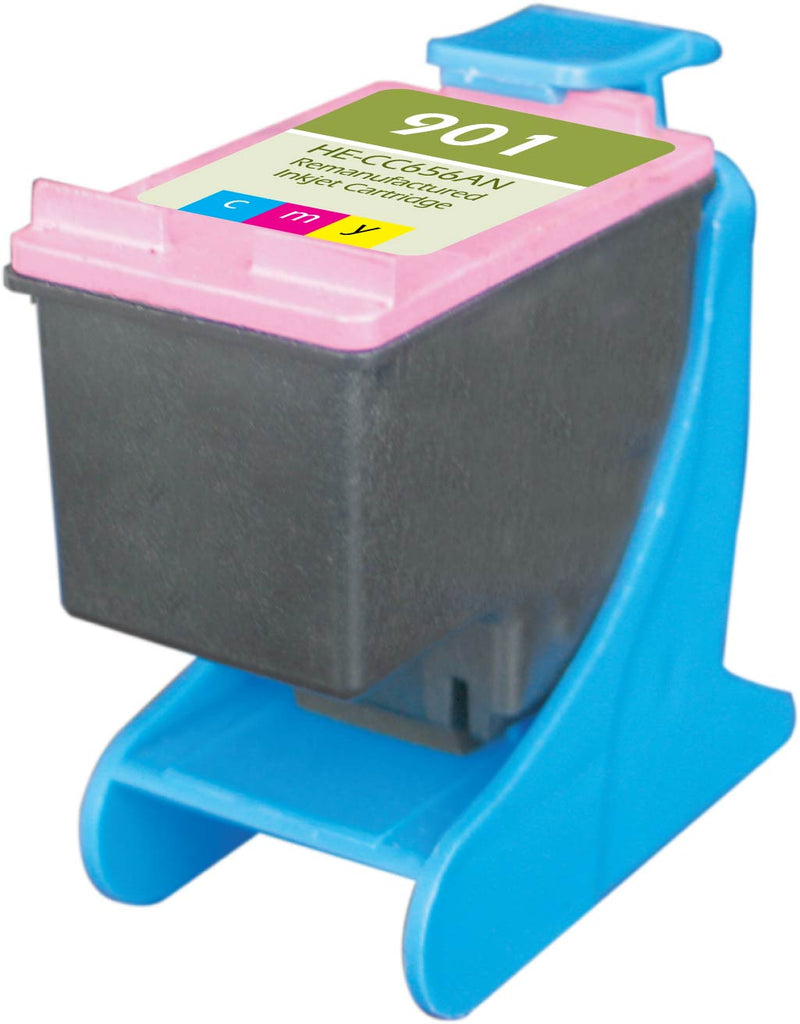 Remanufactured HP 901 (CC656AN) InkJet Cartridge, Tri-Color, 360 Yield