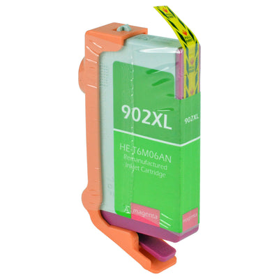 Remanufactured HP 902XL (T6M06AN) InkJet Cartridge, Magenta, 825 High Yield, ., Bulk (No Box)