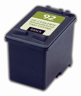 Remanufactured HP 92 (C9362WN) InkJet Cartridge, Black, 210 Yield
