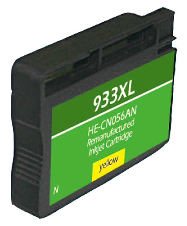 Remanufactured HP 933XL (CN056AN) InkJet Cartridge, Yellow, 825 High Yield, Read Ink Level