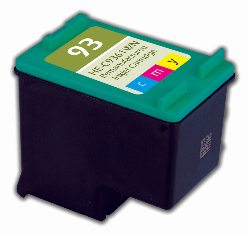 Remanufactured HP 93 (C9361WN) InkJet Cartridge, Tri-Color, 175 Yield
