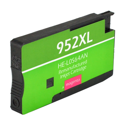 Remanufactured HP 952XL (L0S64AN) InkJet Cartridge, Magenta, 1600 High Yield, ., Bulk (No Box)