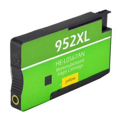 Remanufactured HP 952XL (L0S67AN) InkJet Cartridge, Yellow, 1600 High Yield, ., Bulk (No Box)