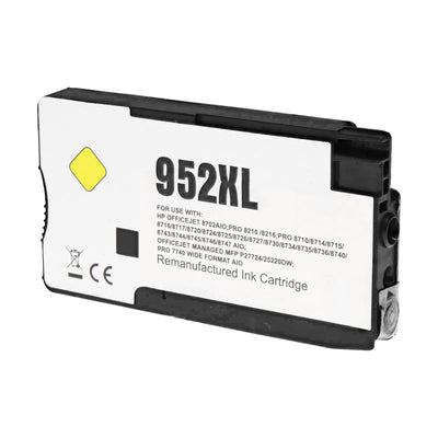 Remanufactured HP 952XL (L0S67AN) InkJet Cartridge, Yellow, 1.6K High Yield, New Chip, Firmware Safe