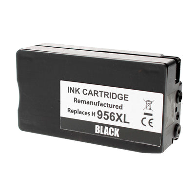Remanufactured HP 956XL (L0R39AN) InkJet Cartridge, Black, 3K High Yield