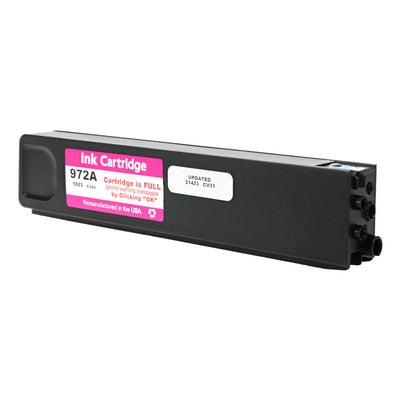 Remanufactured HP 972A (L0R89AN) InkJet Cartridge, Magenta, 3000 Yield