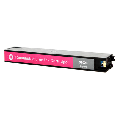 Remanufactured HP 980 (D8J08A) InkJet Cartridge, Magenta, 6.6K Yield
