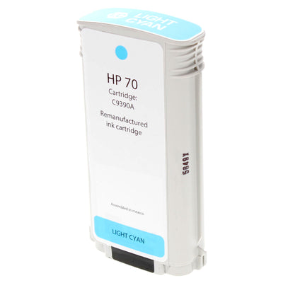 Remanufactured HP 70 (C9390A) Wide Format, Light Cyan, 130ml Yield