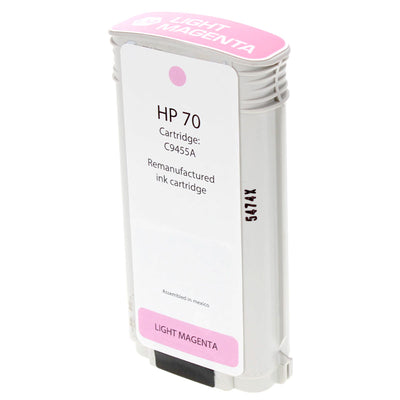 Remanufactured HP 70 (C9455A) Wide Format, Light Magenta, 130ml Yield