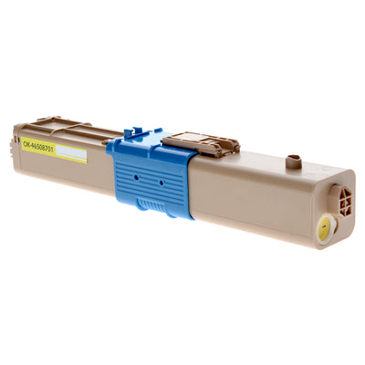 Compatible Okidata C332 C363DN (46508701) Toner Cartridge, Yellow, 3K High Yield