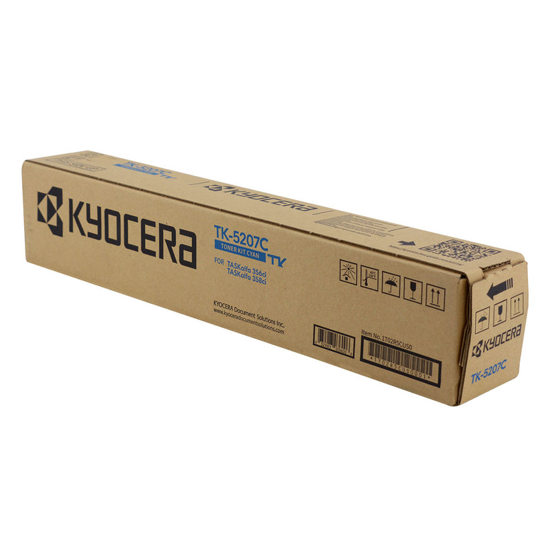 OEM Kyocera Mita TK-5207C (1T02R5CUS0) Toner Cartridge, Cyan, 12K Yield