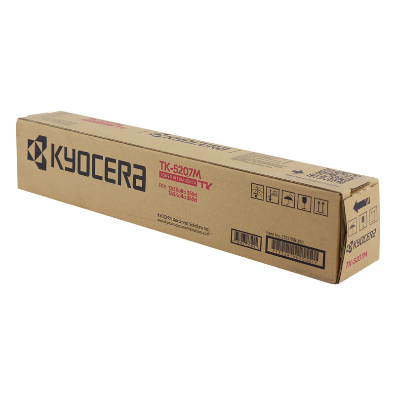 OEM Kyocera Mita TK-5207M (1T02R5BUS0) Toner Cartridge, Magenta, 12K Yield