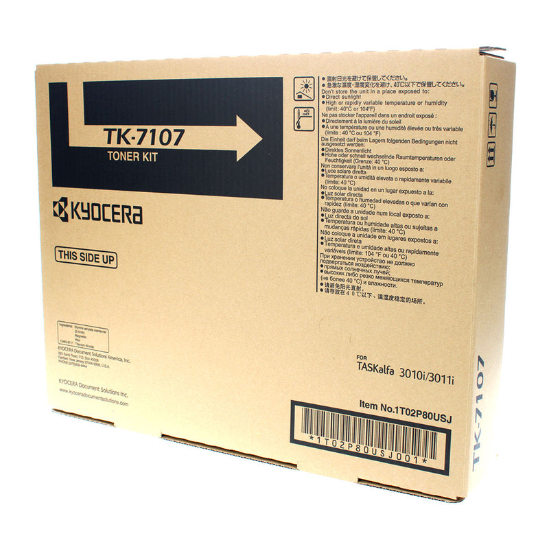 OEM Kyocera Mita TK-7107 (1T02P80USJ) Toner Cartridge, Black, 20K Yield