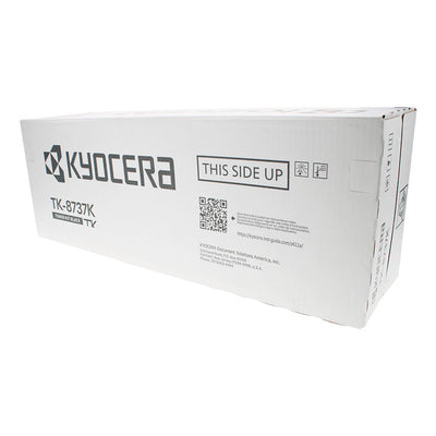 OEM Kyocera Mita TK-8737K (1T02XN0US0) Toner Cartridge, Black, 85K Yield