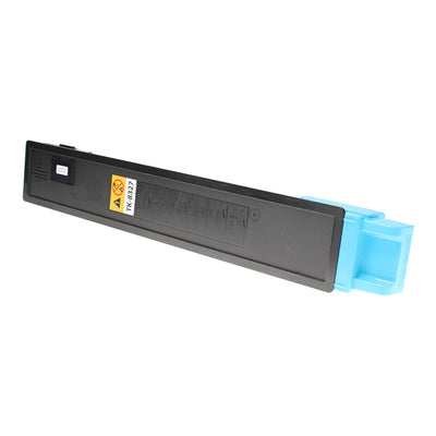 Compatible Kyocera Mita TK-8327C (1T02NPCUS) Toner Cartridge, Cyan, 12K Yield, TAA Compliant, Made in USA