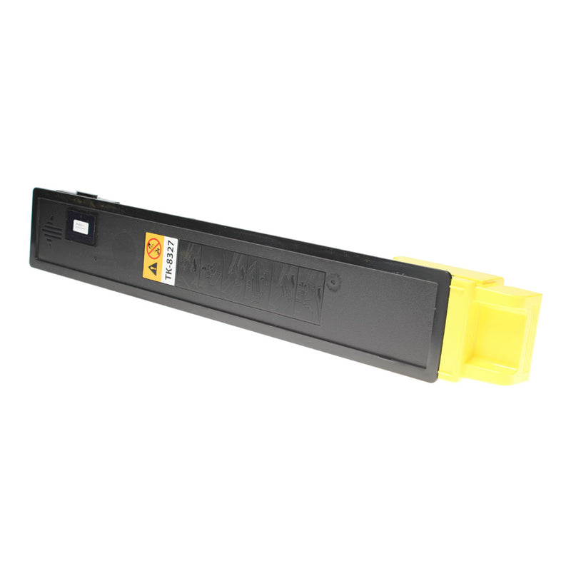 Compatible Kyocera Mita TK-8327Y (1T02NPAUS0) Toner Cartridge, Yellow, 12K Yield, TAA Compliant, Made in USA