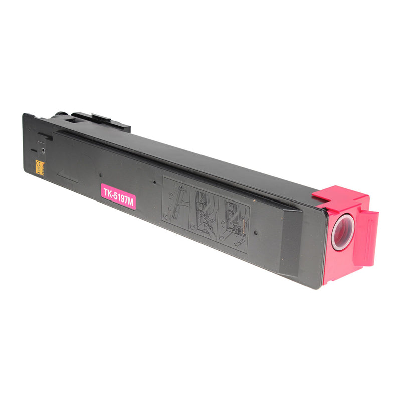 Compatible Kyocera Mita TK-5197M (1T02R4BUS0) Toner Cartridge, Magenta, 7K Yield, TAA Compliant, Made in USA
