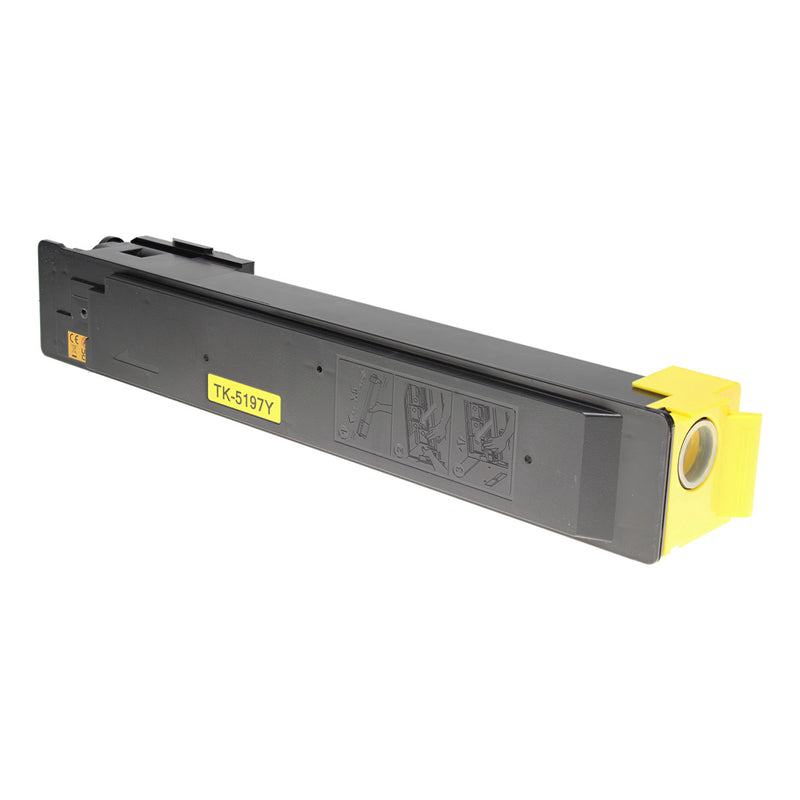 Compatible Kyocera Mita TK-5197Y (1T02R4AUS0) Toner Cartridge, Yellow, 7K Yield, TAA Compliant, Made in USA