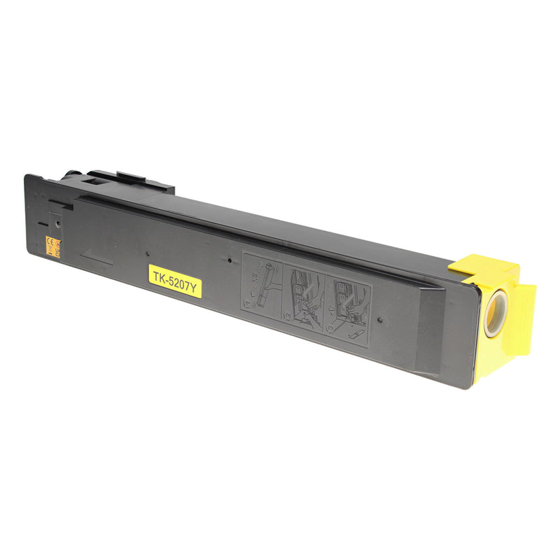 Compatible Kyocera Mita TK-5207Y (1T02R5AUS0) Toner Cartridge, Yellow, 12K Yield, TAA Compliant, Made in USA