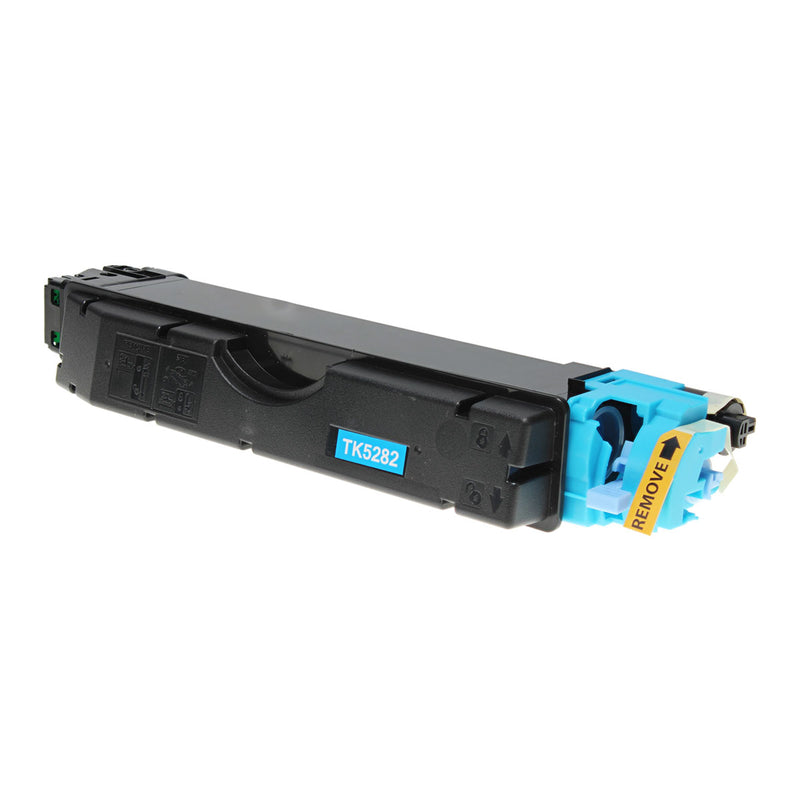 Compatible Kyocera Mita TK-5282C (1T02TWCUS0) Toner Cartridge, Cyan, 11K Yield, TAA Compliant, Made in USA