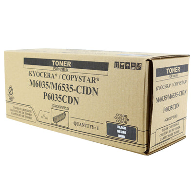Compatible Kyocera Mita TK-5152K (1T02NS0US0) Toner Cartridge, Black, 12K Yield, TAA Compliant, Made in USA