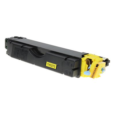Compatible Kyocera Mita TK-5272Y (1T02TVAUS0) Toner Cartridge, Yellow, 6K Yield, TAA Compliant, Made in USA