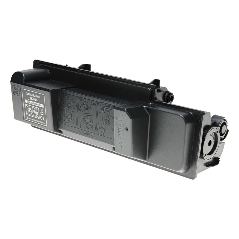 Compatible Kyocera Mita TK-352 (1T02J10US0) Toner Cartridge, Black, 15K Yield, TAA Compliant, Made in USA