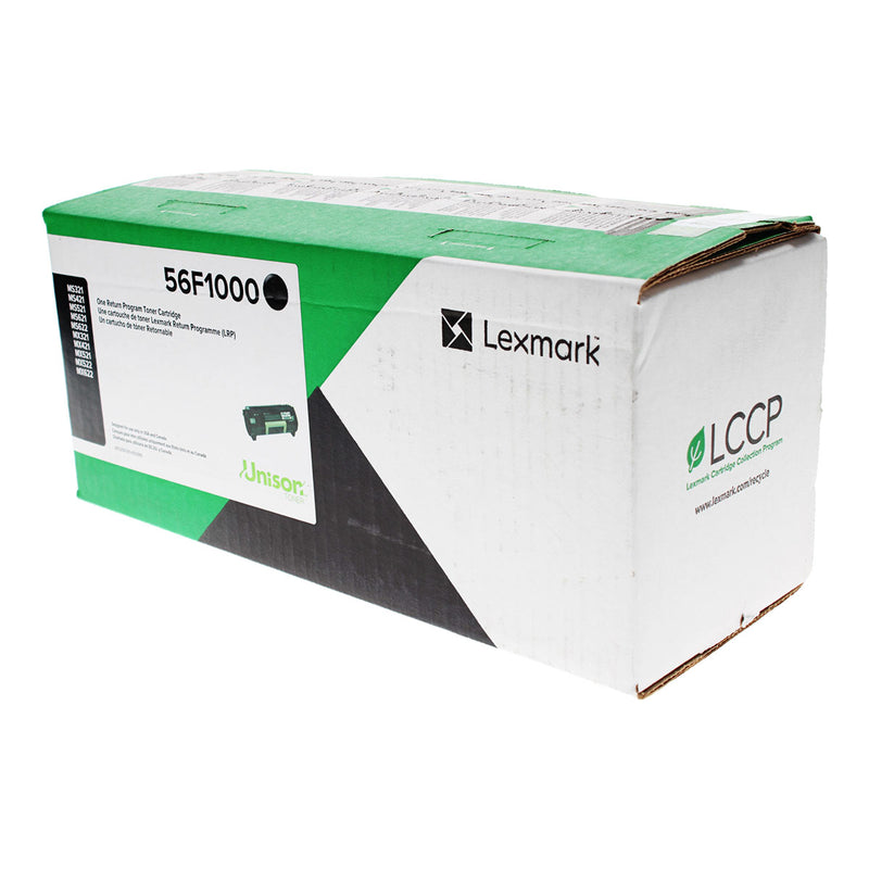 OEM Lexmark  (56F1000) Toner Cartridge, Black, 6K Yield, Return Program