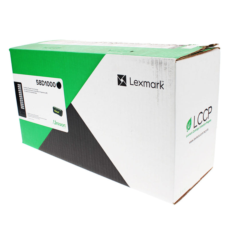 OEM Lexmark  (58D1000) Toner Cartridge, Black, 7.5K Yield, Return Program