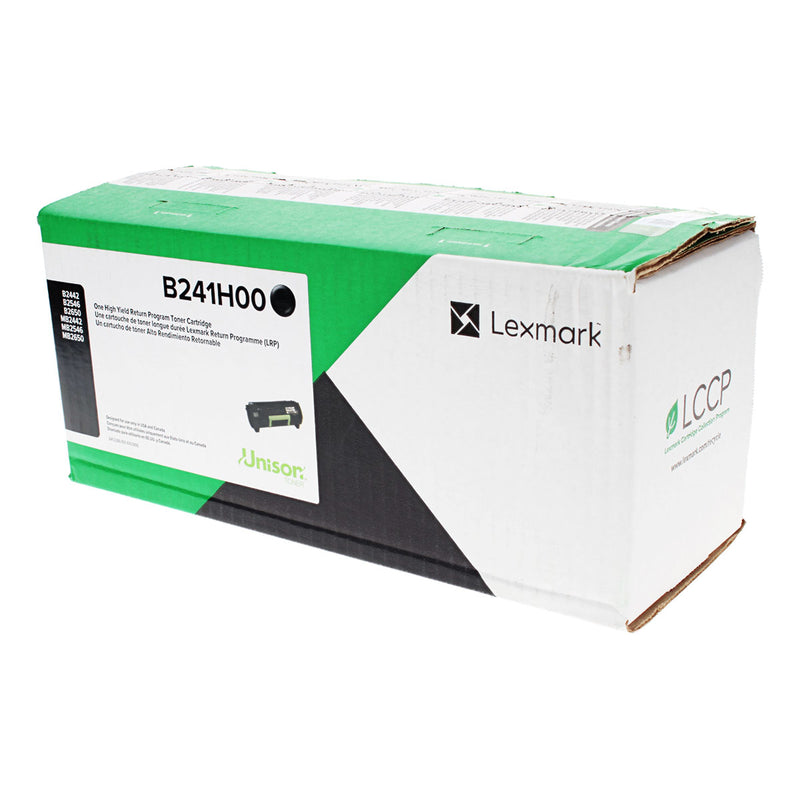 OEM Lexmark  (B241H00) Toner Cartridge, Black, 6K High Yield, Return Program